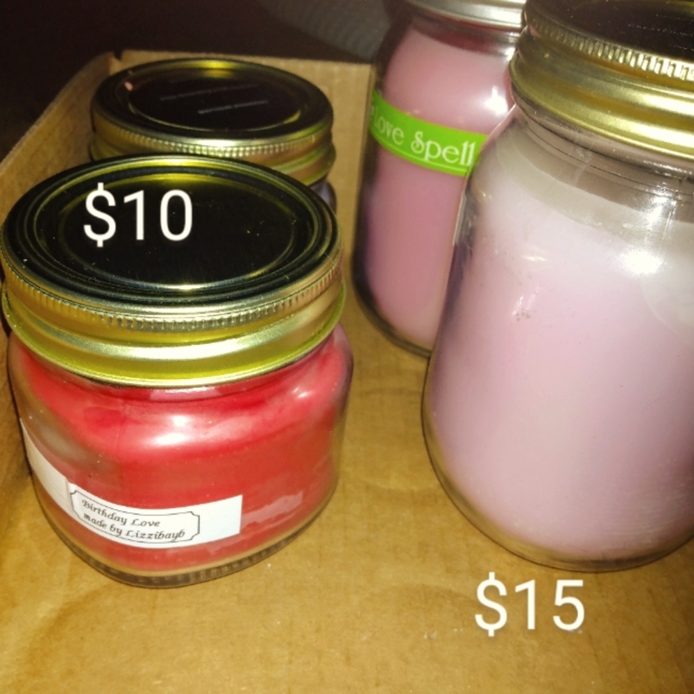 Homemade love spell candles